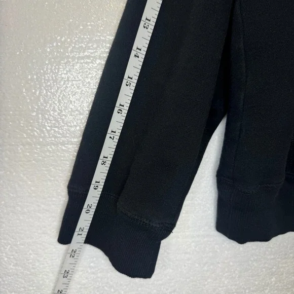 Onque Casuals Black Rhinestone Embellished Zip Up Hoodie Sweatshirt XL - Picture 8 of 9